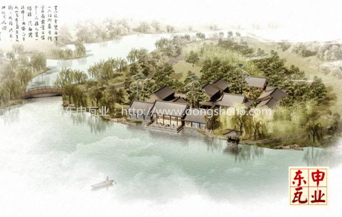 西安渼陂湖效果圖 西安渼陂湖效果圖